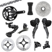 GROUPE GRAVEL SHIMANO GRX820 DISQUE NOIR 12V. 172.5 EN 31-48 CUVETTE PRESSFIT CASSETTE 11-34 (MONTAGE ATELIER) 3700948306932