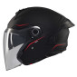 CASQUE JET MT VIALE SV S COSMO A0 DOUBLE ECRANS NOIR MAT M (ECE 22.06) 8434639215528