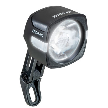 ECLAIRAGE VELO VAE / E-BIKE AVANT SUR FOURCHE SIGMA EOX FL100 6/60V 100LUX NOIR COMPATIBLE FIDLOCK - POUR VOIR A 80M 4016224473007