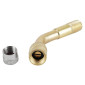 PROLONGATEUR DE VALVE/RACCORD DE POMPE POUR TROTTINETTE ELECTRIQUE ALU VS 135° (VENDU A L'UNITE) 3700948298299