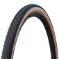 PNEU GRAVEL 700 X 45 SCHWALBE G-ONE RS PRO NOIR/BEIGE RENFORT V-GUARD TUBELESS READY TS (45-622) COMPATIBLE VAE 4026495945721