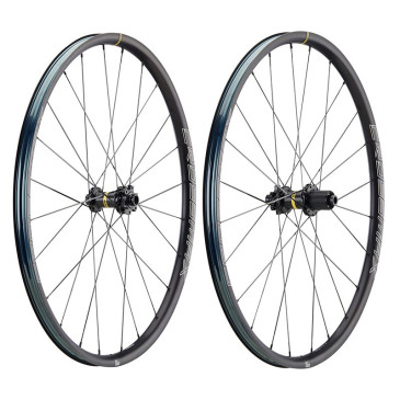 ROUES VTT DISQUE 27.5" MAVIC CROSSMAX TUBELESS READY AVANT + ARRIERE CASSETTE SHIMANO 11/10/9V AXE TRAVERSANT 15/100 12/142 DISQUE 6 TROUS JANTE 584-25 (PAIRE) 0080694635757