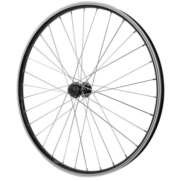 ROUE VTT PATIN BLOCAGE 26" M670 COMBO PLUS AVANT CENTERLOCK NOIR RENFORCE MOYEU SHIMANO QC300 SPECIAL LOUEUR (JANTE DOUBLE PAROI AVEC OEILLETS-RAYONNAGE INOX) JANTE 21C 32 RAYONS 3660429036270