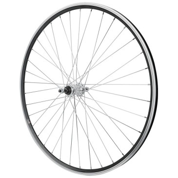 ROUE ROUTE PATIN BLOCAGE 700 MACH1 CFX NOIR ARRIERE MOYEU ALU ROUE LIBRE 1V JANTE 13C 36 RAYONS GALVA -MAX LOAD 110kgs- 3660429011635