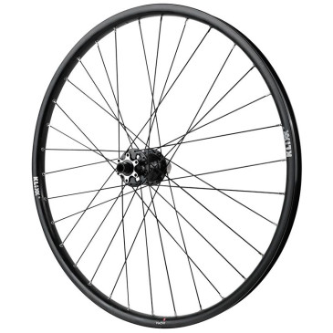ROUE VTT DISQUE 26" KLIXX TUBELESS READY ARRIERE NOIR MOYEU VELOX D462DB CASSETTE 11/10/9V DISQUE 6 TROUS AXE TRAVERSANT 12/142 - JANTE 23C 32 RAYONS ALL MOUNTAIN 3660429038403