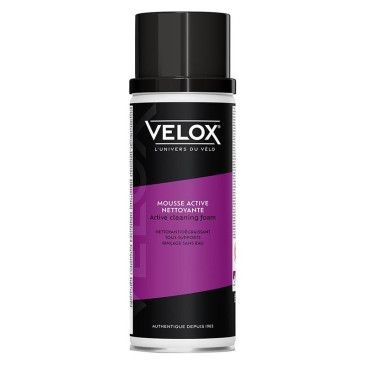 DEGRAISSANT VELO VELOX MOUSSE ACTIVE NETTOYANTE TOUS SUPPORTS (AEROSOL 500ml) 3660429224486