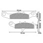 PLAQUETTE DE FREIN NEWFREN POUR KAWASAKI 85 KX 2001>2022 AV / SUZUKI 85 RM 2005>2022 AV (FD0375BD1) (DIRT ORGANIQUE) 8025832420057