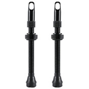 VALVE DE PNEU TUBELESS PRESTA VELOX ALU NOIR 60mm OBUS DEMONTABLE (VENDU A LA PAIRE SUR CARTE) 3660429506223