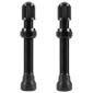 VALVE DE PNEU TUBELESS SCHRADER VELOX ALU NOIR 60mm OBUS DEMONTABLE (VENDU A LA PAIRE SUR CARTE) COMPATIBLE BOSCH 3660429506414