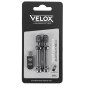 VALVE DE PNEU TUBELESS SCHRADER VELOX ALU NOIR 60mm OBUS DEMONTABLE (VENDU A LA PAIRE SUR CARTE) COMPATIBLE BOSCH 3660429506414
