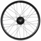 ROUE VTT / CARGO / VAE / E-BIKE / LONGTAIL DISQUE BLOCAGE 20" VELOX KARGO L AVANT NOIR MOYEU SHIMANO DH3D37 DYNAMO 6 VOLT-3W (RENFORCE) JANTE 25C 32 RAYONS INOX -MAX LOAD 225KGS- 3700948307809