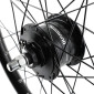 ROUE VTT / CARGO / VAE / E-BIKE / LONGTAIL DISQUE BLOCAGE 20" VELOX KARGO L AVANT NOIR MOYEU SHIMANO DH3D37 DYNAMO 6 VOLT-3W (RENFORCE) JANTE 25C 32 RAYONS INOX -MAX LOAD 225KGS- 3700948307809