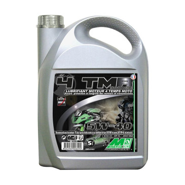 OIL FOR 4 STROKE ENGINE MINERVA MAXISCOOTER/MOTORBIKE 4TMR SYNTHETIC 5W40 RECOMMENDED BY PIAGGIO (5L) (100% MADE IN FRANCE) 3324960006290