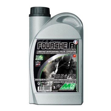 HUILE DE FOURCHE/AMORTISSEUR MINERVA FOURCHE R SYNTHESE 5 à 7,5W (1L) (100% MADE IN FRANCE) 3324960021156