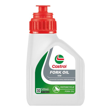 OIL FOR FORKS/ABSORBERS - CASTROL 10W FORK OIL (500 ml) 100% SYNTHETIC 4008177322501