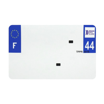 BANDE PLAQUE MOTO 210x130 POUR PVC VIERGE DEP. 44/EURO (VENDU A L'UNITE) 3700948119341