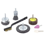 BROSSE + MEULE ET ROUE ABRASIVE TIVOLY (BLISTER 7 PIECES) 3128825802009