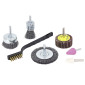 BROSSE + MEULE ET ROUE ABRASIVE TIVOLY (BLISTER 7 PIECES) 3128825802009