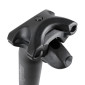 TIGE DE SELLE ROUTE/VTT ERGOTEC PATENT ALUMINIUM NOIR DIAM 29.6 MM L 400 MM RECUL 25 mm (HOMOLOGUE NIVEAU 2) 4016538030620