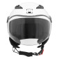 CASQUE ENFANT JET MPH PLAY SIMPLE ECRAN UNI BLANC BRILLANT YL (51 à 52 cm) (ECE 22.06)