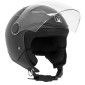 CASQUE ENFANT JET MPH PLAY SIMPLE ECRAN UNI NOIR MAT YXL (55 à 56 cm) (ECE 22.06)