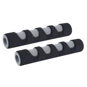 MOUSSE POUR LEVIER DE FREIN NOIR/GRIS (PAIRE) -SELECTION P2R- 7421083633788