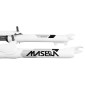 FORK- FOR MTB 26 " ZOOM COIL-ADJUSTABLE/LOCKOUT-WHITE-TRAVEL 60MM THREADLESS STEERER ( 285mm) Ø 1''1/8-28,6 OUTER COMPATIBLE V-BRAKE/DISC 3700948044889