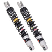 AMORTISSEUR MAXISCOOTER ADAPTABLE YAMAHA 125 N-MAX 2015>, XMAX 2006>, 250 XMAX 2008>2013 / KYMCO 125 AGILITY S 2022> (TWINS RS24) (REGLABLE, ENTRAXE 345 mm, PAIRE) (4613171) -MALOSSI- 3700948307144