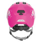 CASQUE VELO ENFANT ABUS SMILEY 3.0 BUTTERFLY ROSE TAILLE 50-55cm AVEC MOLETTE ET ECLAIRAGE LED (VENDU SUR CARTE) 4003318672583