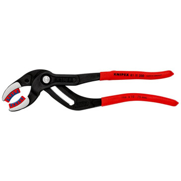 PINCE MULTI PRO KNIPEX POUR CONNECTEUR, TUBE, BAGUE ET RACCORD VISSER 250mm GRIS ANTIROUILLE (GAINE PVC) (81 11 250) -MADE IN GERMANY- 4003773078470
