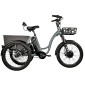 TRICYCLE ELECTRIQUE/VAE CITY LEADER FOX 24" CURTIS 2025 MIXTE GRIS MAT 8V SHIMANO NEXUS MOTEUR ROUE AV BAFANG 36V 45Nm BATTERIE 17,4Ah FREIN ET RETROPEDALAGE 8592826103062