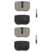 PLAQUETTE DE FREIN TROTTINETTE COMPATIBLE BRIGMNTON DUALTRON, JOYOR, KAABO, KUGOO, OVEX, SKATEFLASH, TNE, VSETT, ZERO (RESINE) (VENDU PAR 2 PAIRES) -SELECTION P2R- 7427251491815