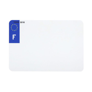 PLASTIC STRIP FOR PVC LICENSE PLATE WITH LOGO F (MOTORBIKE FORMAT 210X145)- (SOLD PER UNIT) 3700948120989