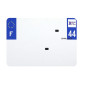 PLASTIC STRIP FOR PVC LICENSE PLATE WITH BUSINESS NAME (MOTORBIKE FORMAT 210X145)-DEPT 44/EUROPE (SOLD PER UNIT) 3700948120385