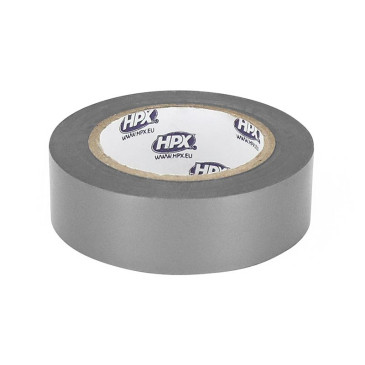 RUBAN ADHESIF HPX ISOLANT XB1910 GRIS 19mm x 10M (RESISTANCE DE -50°C à +80°C, 5000V) 8711347114535