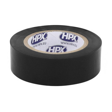 ADHESIVE TAPE HPX - INSULATING XB1910 BLACK 19mm x 10M (TEMPERATURE RESIST: from -50°C to +80°C, 5000V) 8711347114412