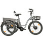 TRICYCLE ELECTRIQUE/VAE CITY LEADER FOX 24" LOVELO 2025 MIXTE GRIS MAT 3V SHIMANO NEXUS MOTEUR ROUE AV BAFANG 36V 45Nm BATTERIE 17,4Ah 