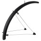 GARDE BOUE VTT TRINGLES 26" STRONGLIGHT TOUR 54mm NOIR MAT (PAIRE) AVEC FIXATION CLASSIC TRINGLES INOX 3700223723911