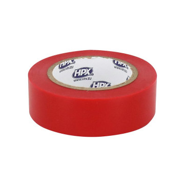 RUBAN ADHESIF HPX ISOLANT XB1910 ROUGE 19mm x 10M (RESISTANCE DE -50°C à +80°C, 5000V) 5425014220452