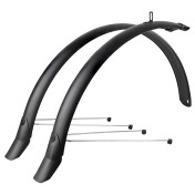 GARDE BOUE CITY/VTC TRINGLES 28'' EUROFENDER LAMPO 58mm NOIR MAT (PAIRE) AVEC FIXATION CLASSIC TRINGLES 8206010582860