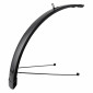 GARDE BOUE CITY/VTC TRINGLES 28'' EUROFENDER TEMPO SQUARE 58mm NOIR MAT (PAIRE) AVEC FIXATION CLASSIC TRINGLES 8709010582880