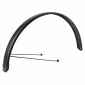 GARDE BOUE CITY/VTC TRINGLES 28'' EUROFENDER TEMPO SQUARE 58mm NOIR MAT (PAIRE) AVEC FIXATION CLASSIC TRINGLES 8709010582880