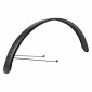 GARDE BOUE CITY/VTC TRINGLES 28'' EUROFENDER TEMPO SQUARE 72mm NOIR MAT (PAIRE) AVEC FIXATION DOUBLES TRINGLES AMOVIBLES NOIRES 8909010722846