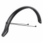 GARDE BOUE TRINGLES 20'' EUROFENDER TEMPO ARRONDI 58mm NOIR MAT (PAIRE) AVEC FIXATION DOUBLES TRINGLES AMOVIBLES NOIRES 3700948305058