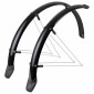 GARDE BOUE CITY/VTT TRINGLES 26'' EUROFENDER RAPIDO 51mm NOIR (PAIRE) AVEC FIXATION RAPIDO 8200703512653