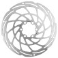 DISQUE DE FREIN VTT 6 TROUS NEWTON BRAKCO COMPATIBLE SHIMANO ET AUTRES 160mm ARGENT POUR VAE / E-BIKE AVEC RENFORT SUPPLEMENTAIRE DE 2mm + 6 VIS 3700948233962