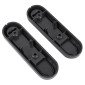 CACHE VIS DE ROUE ARRIERE POUR TROTTINETTE XIAOMI 1S, ESSENTIAL, PRO 2 NOIR (CATADIOPTRE ORANGE) (VENDU PAR 2) -SELECTION P2R- 7427251493642