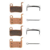 PLAQUETTE DE FREIN TROTTINETTE RS001-S POUR ETRIER XTECH SINTERISE (CUIVRE COMPOSITE) (VENDU PAR 2 PAIRES) -SELECTION P2R- 9503255155477