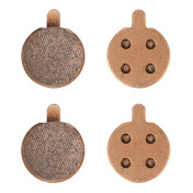 PLAQUETTE DE FREIN TROTTINETTE COMPATIBLE XIAOMI M365, ESSENTIAL, 1S, PRO, PRO 2 (SEMI METAL DIAM 18 mm) (VENDU PAR 2 PAIRES) -SELECTION P2R- 9507743289330