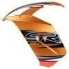 TABLIER AVANT GAUCHE ORIGINE PIAGGIO 50 SR APRILIA 2010>2014 ORANGE CUIVRE -AP8269412-